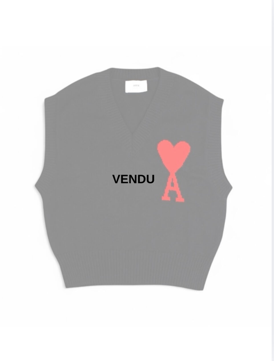 PULL SANS MANCHE COL V AMI PARIS